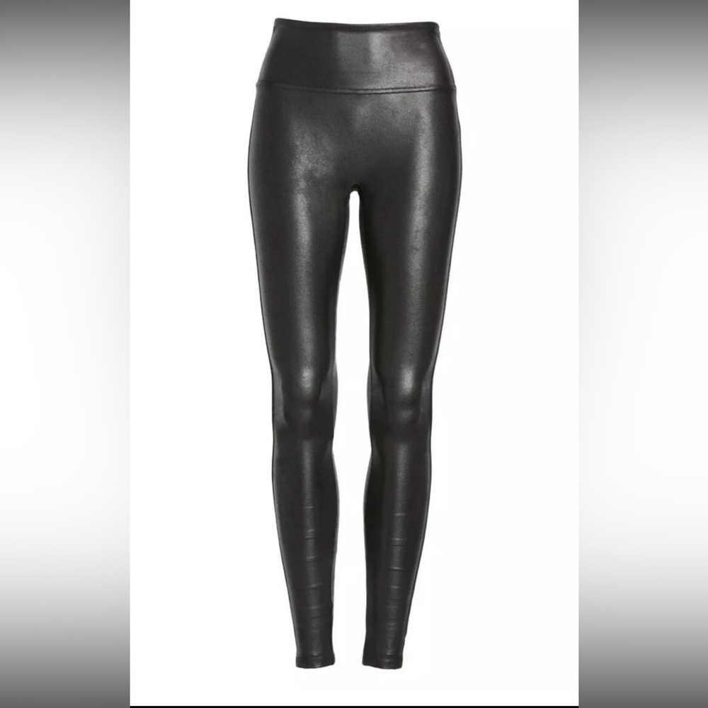 Spanx Faux Leather Leggings – Black, Small Petite